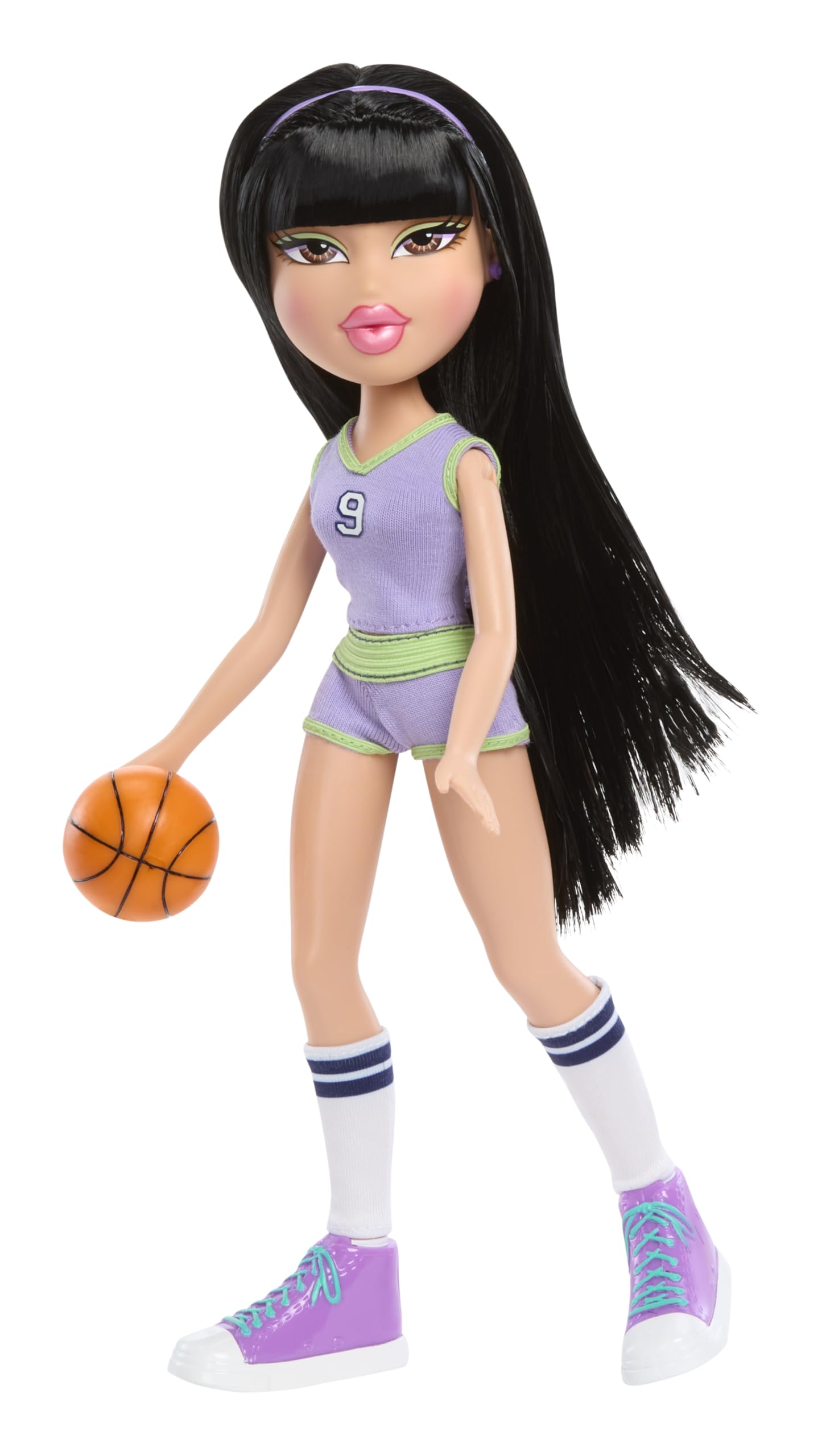 Doll comes with basketball for dynamic play and action-packed stories