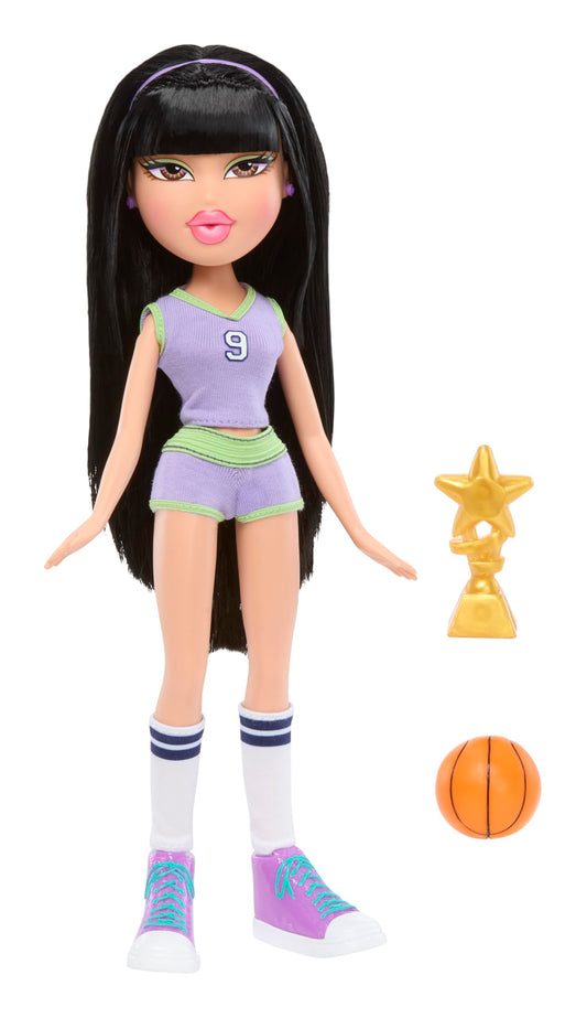 Jade in lavender jersey from Bratz Play Sportz for stylish pretend games