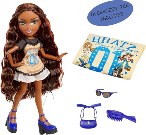Bratz Stylin' Sasha doll cami tee mockup highlights customizable fashion for kids.