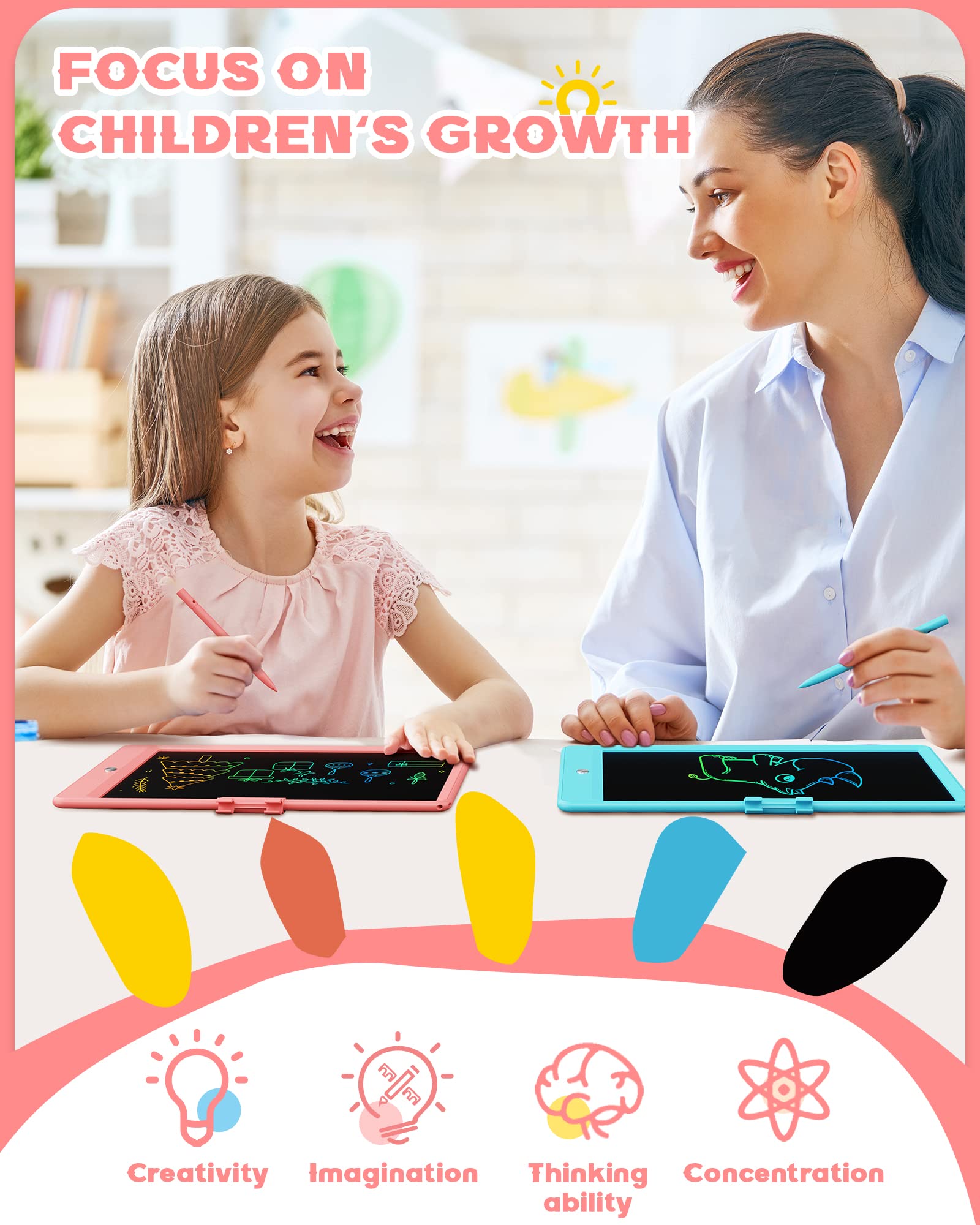 Bravokids doodle board lock save function secures artwork.