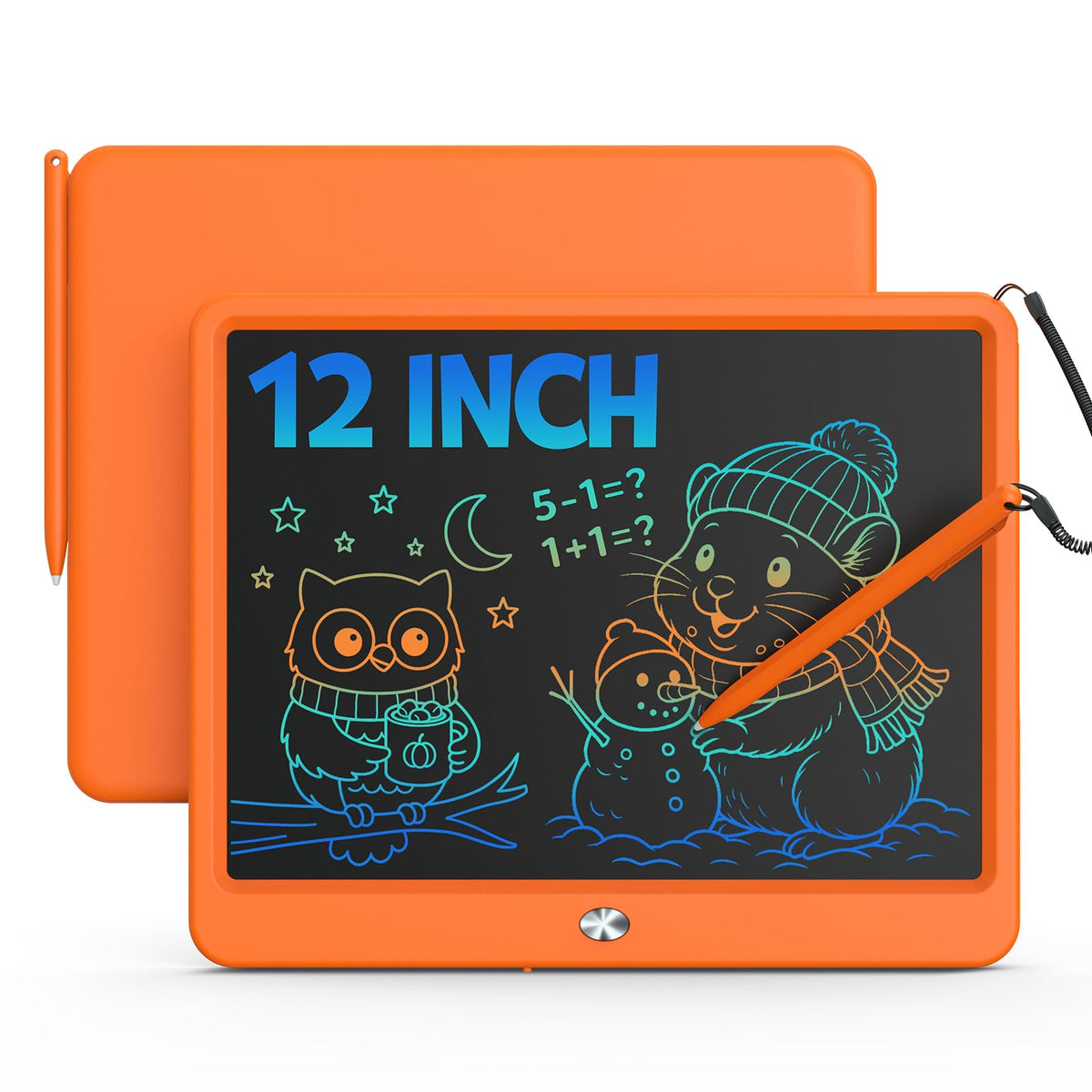 Bravokids Doodle Pad 12in Orange front view, inviting kids to start imaginative drawing.