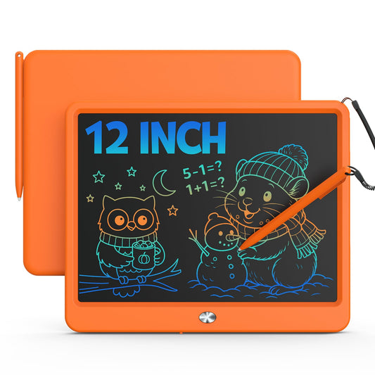 Bravokids Doodle Pad 12in Orange front view, inviting kids to start imaginative drawing.