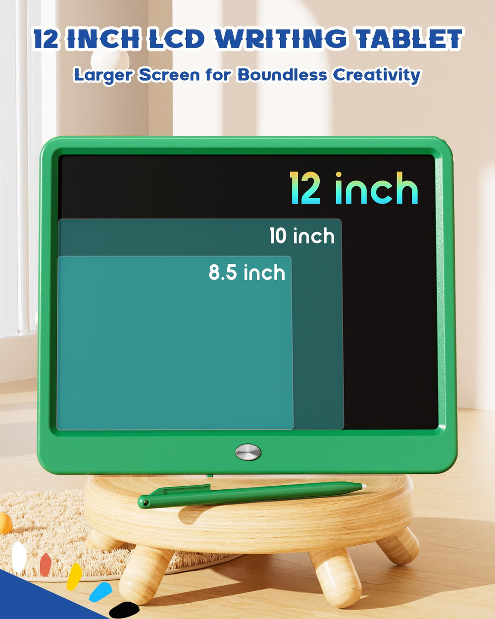 Bravokids eco-friendly reusable doodle pad emphasizing paper and ink savings.