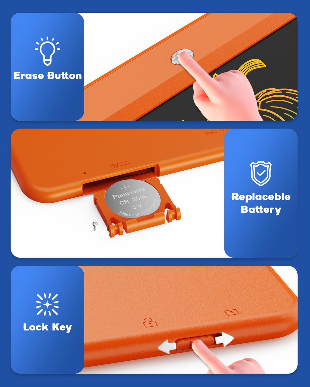 Bravokids educational drawing pad highlights safe, low-glare screen experiences.