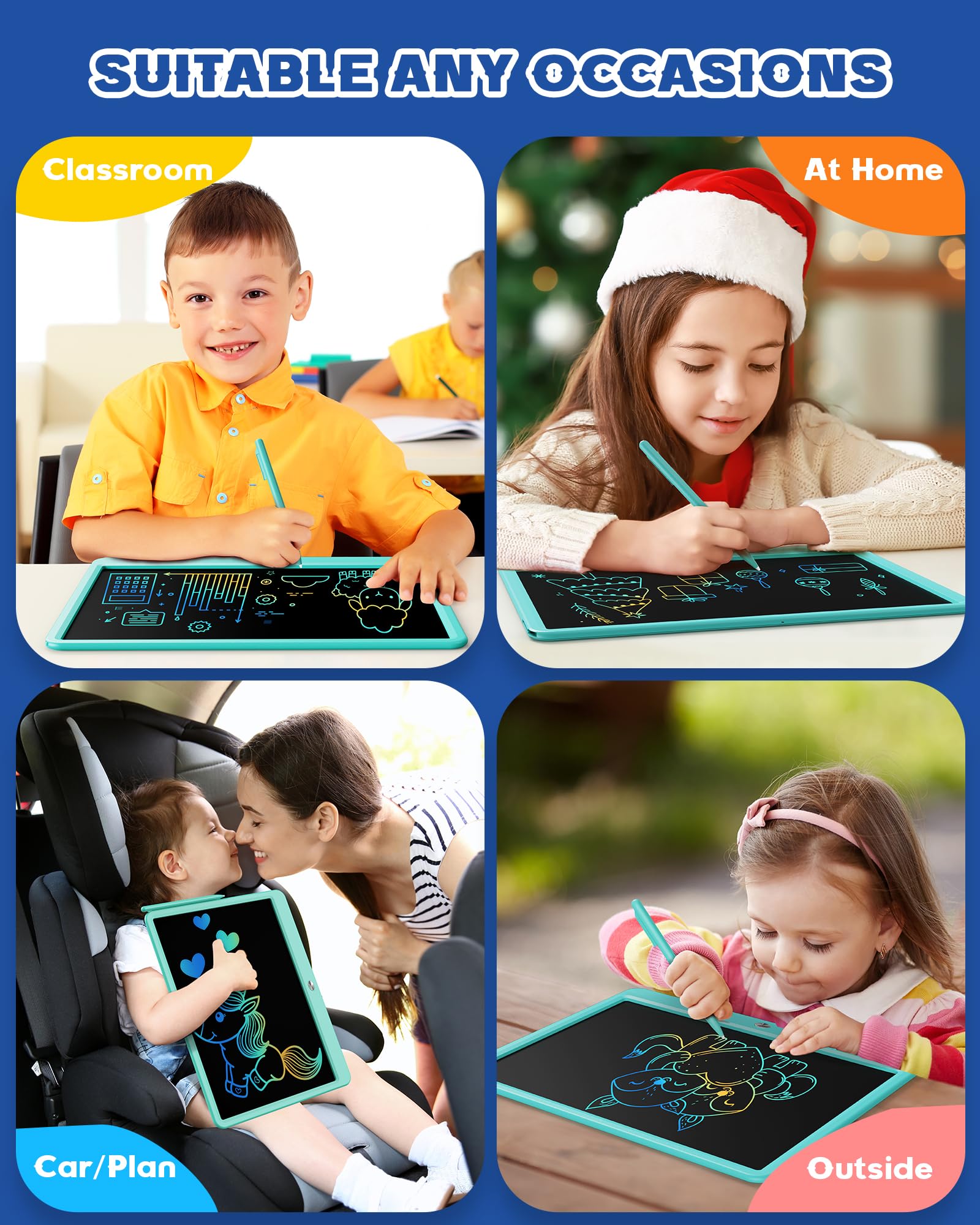 Bravokids portable durable design with rounded corners for safe play.