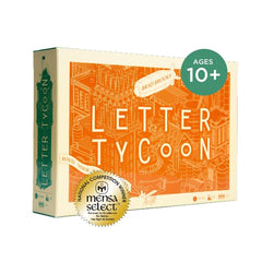 Breaking Games Letter Tycoon box front showcases premium design for family game night