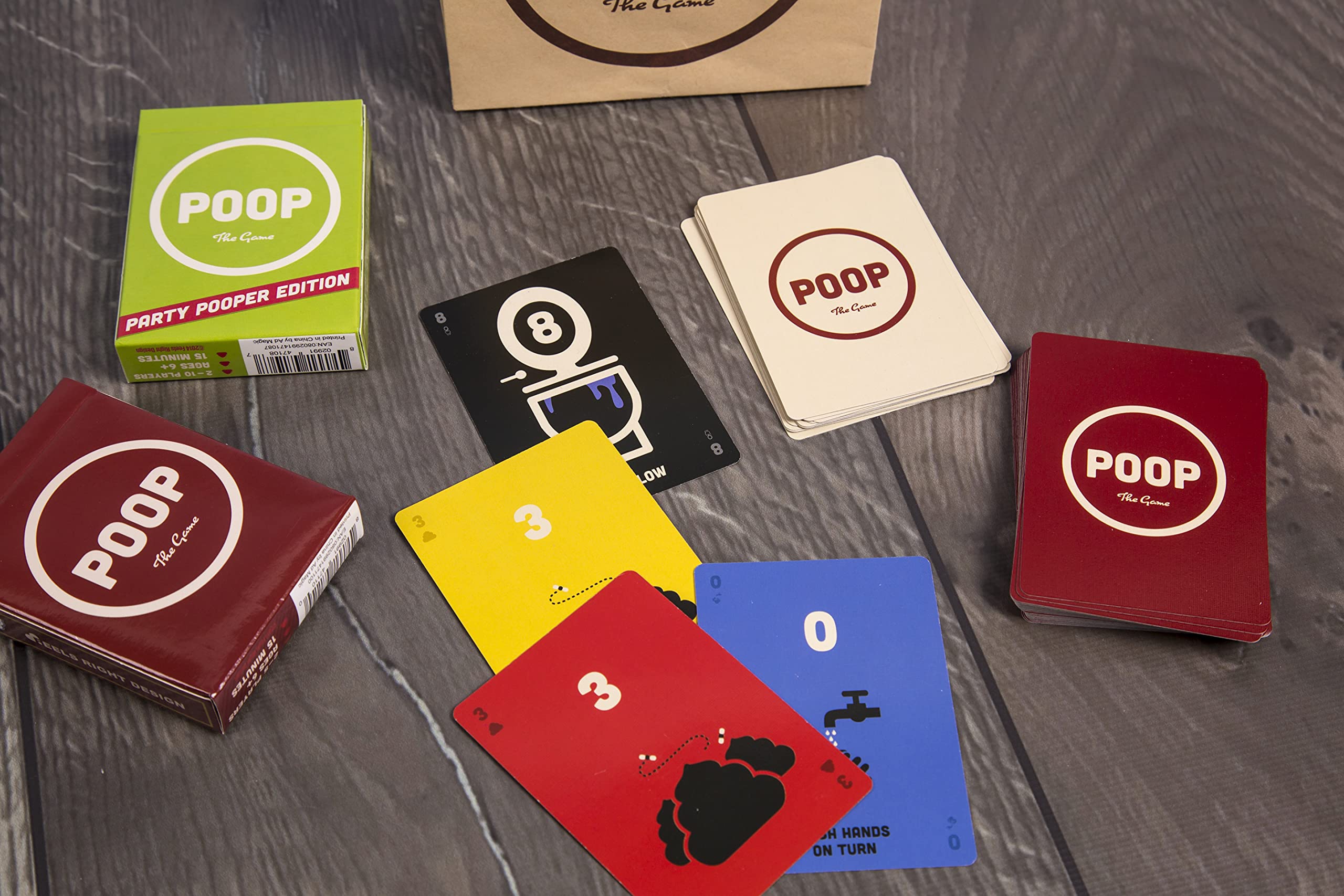 Breaking Games Poop The Game party pooper edition green deck scales to larger groups