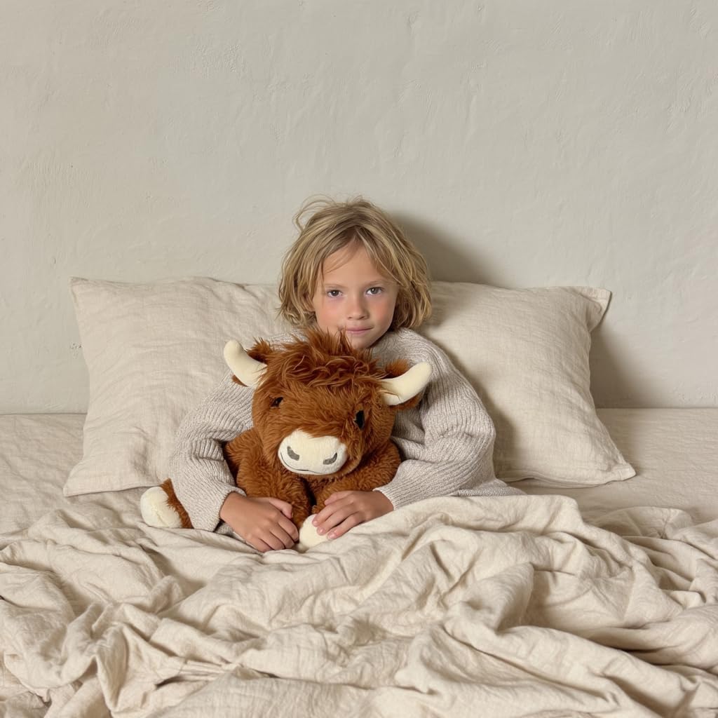 Brease weighted plush serves as a bedtime companion for restful, cozy routines.