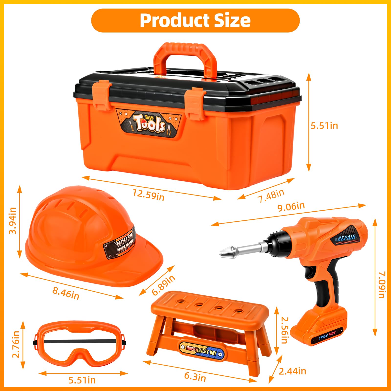 Breibowski 48-piece toy tools collection inspires collaborative building and family bonding.