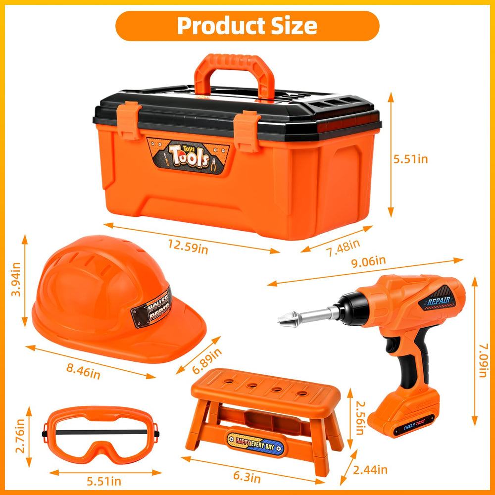 Breibowski 48-piece toy tools collection inspires collaborative building and family bonding.