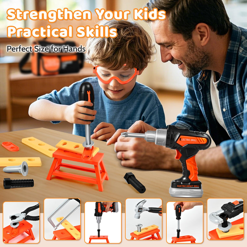 Breibowski 49-piece set supports early spatial thinking and practical problem-solving.