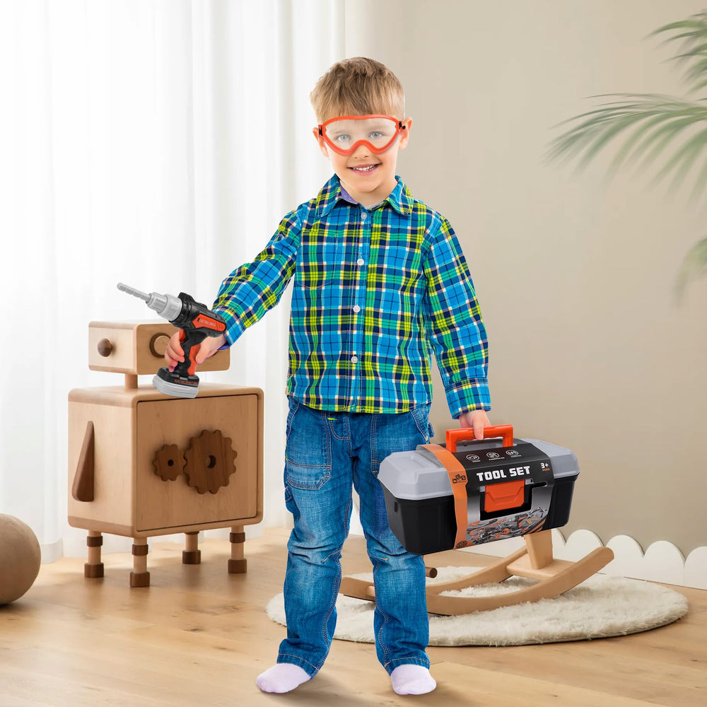 Breibowski hammer helps toddlers learn authentic tool handling safely.