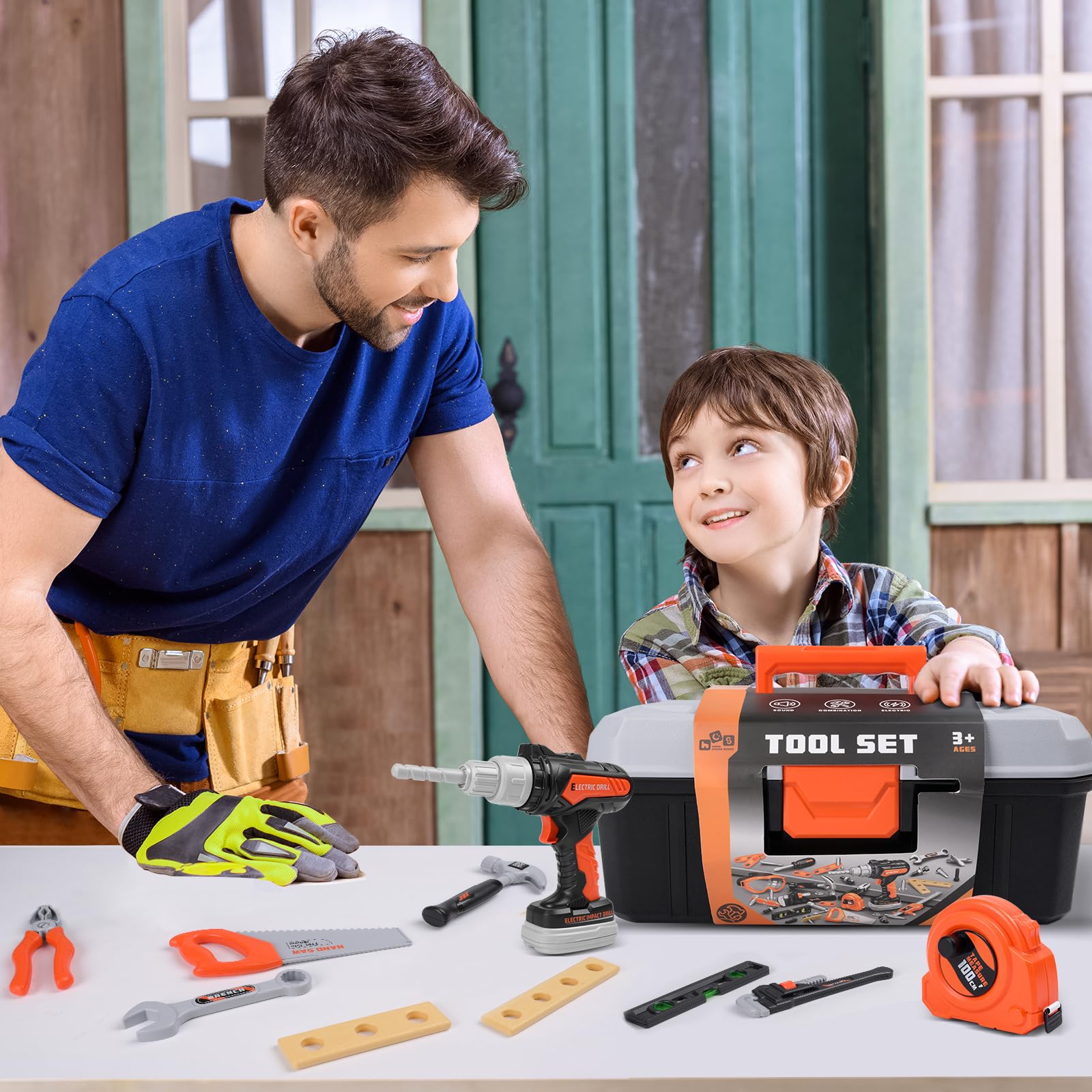 Breibowski wrench and bolts support building skills and sorting practice.