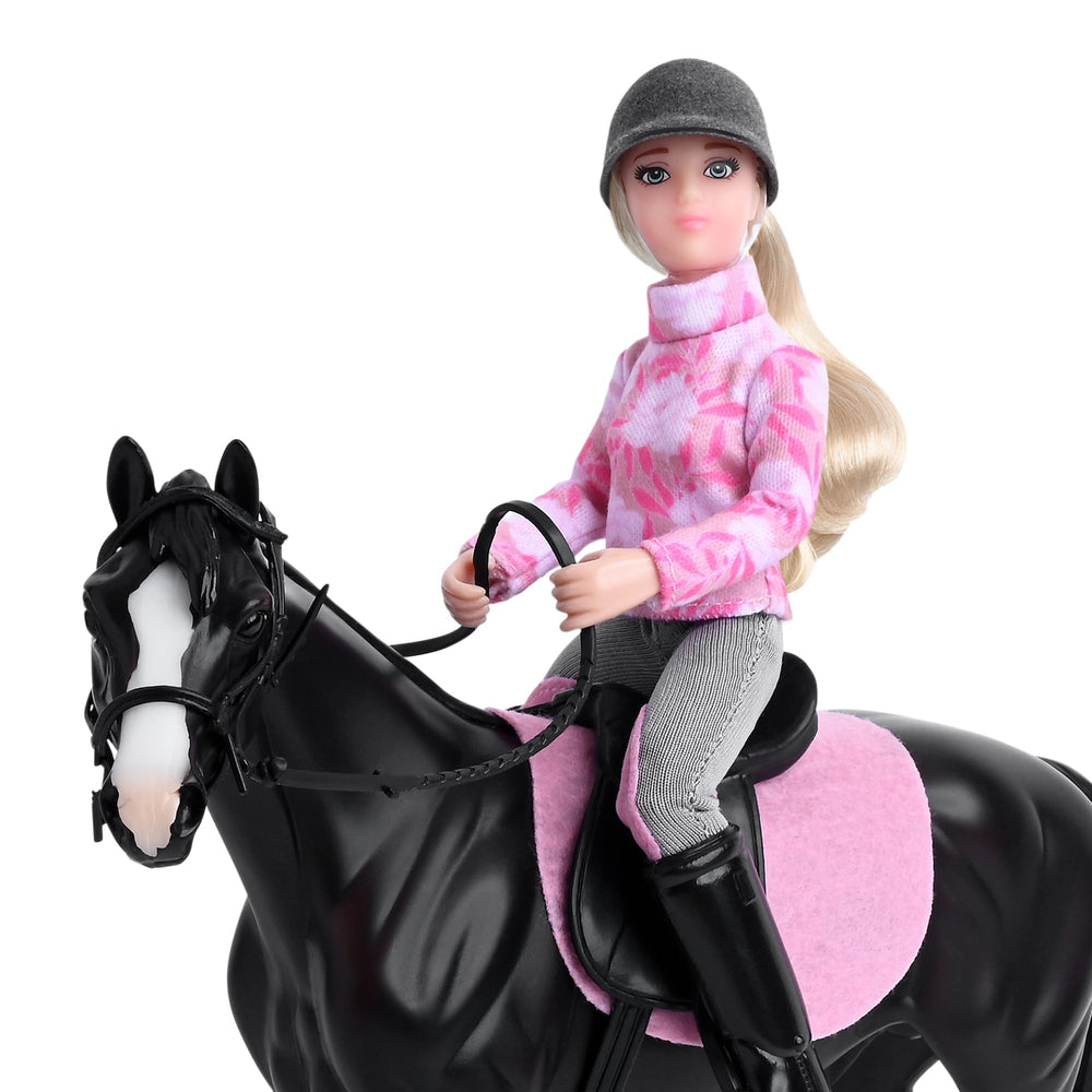 Breyer Freedom Series English rider and horse pose for display or storytelling.