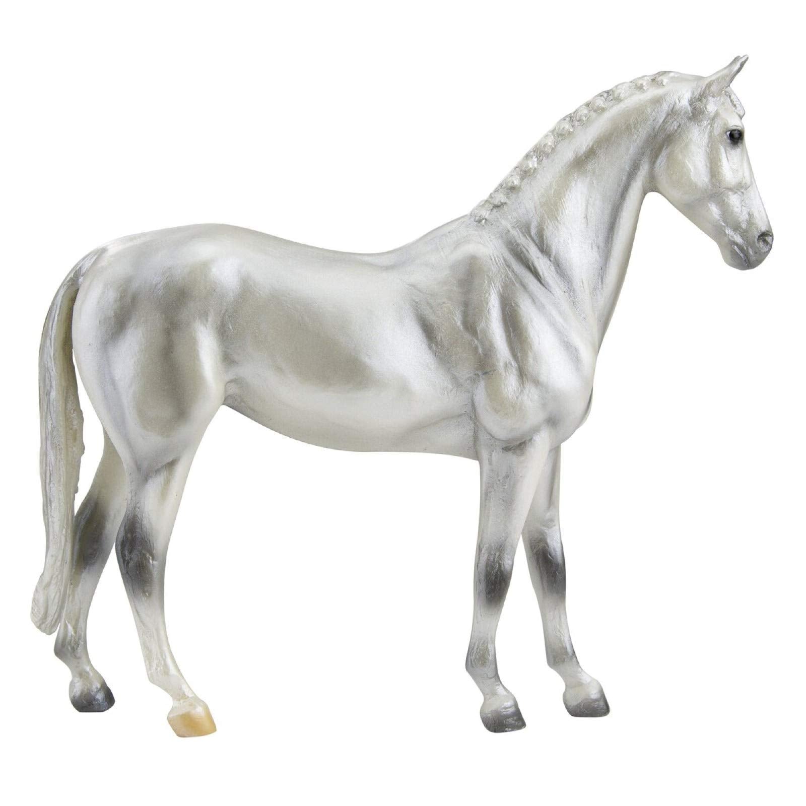 Breyer Freedom Series Pearl Grey Trakehner model with hand-painted realism for imaginative play.