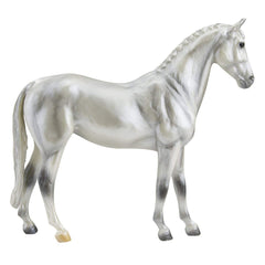 Breyer Freedom Series Pearl Grey Trakehner model with hand-painted realism for imaginative play.