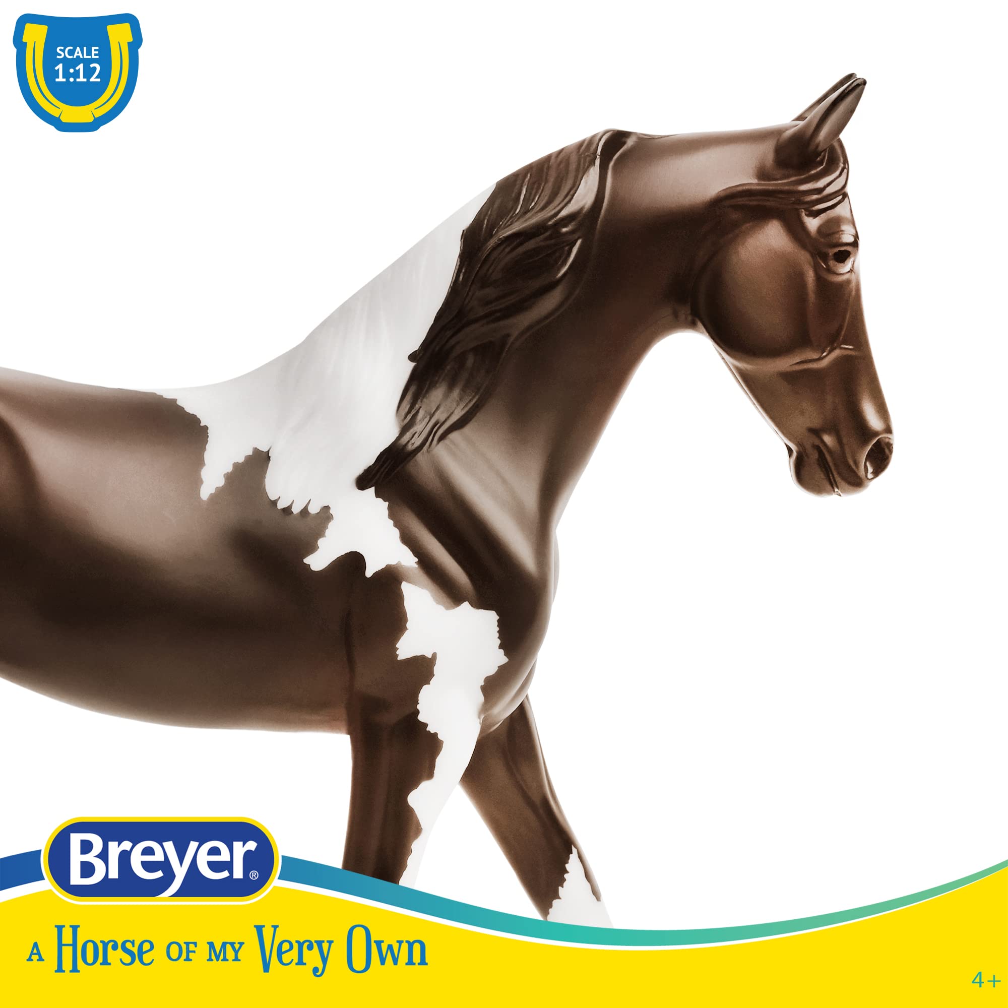 Breyer Freedom Series Pinto painting detail shows rich color and craftsmanship.