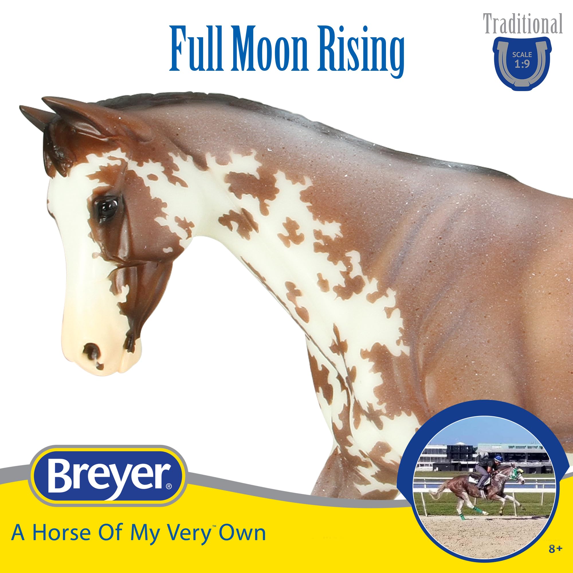 Close-up of hand-painted details on Breyer Full Moon Rising.