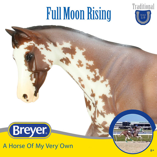 Close-up of hand-painted details on Breyer Full Moon Rising.
