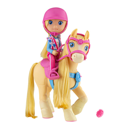 Breyer Piper's Pony Tales Piper 6-inch rider ready for imaginative play
