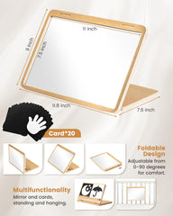 Brezlio large floor mirror provides a wider view to support self-recognition and interaction.
