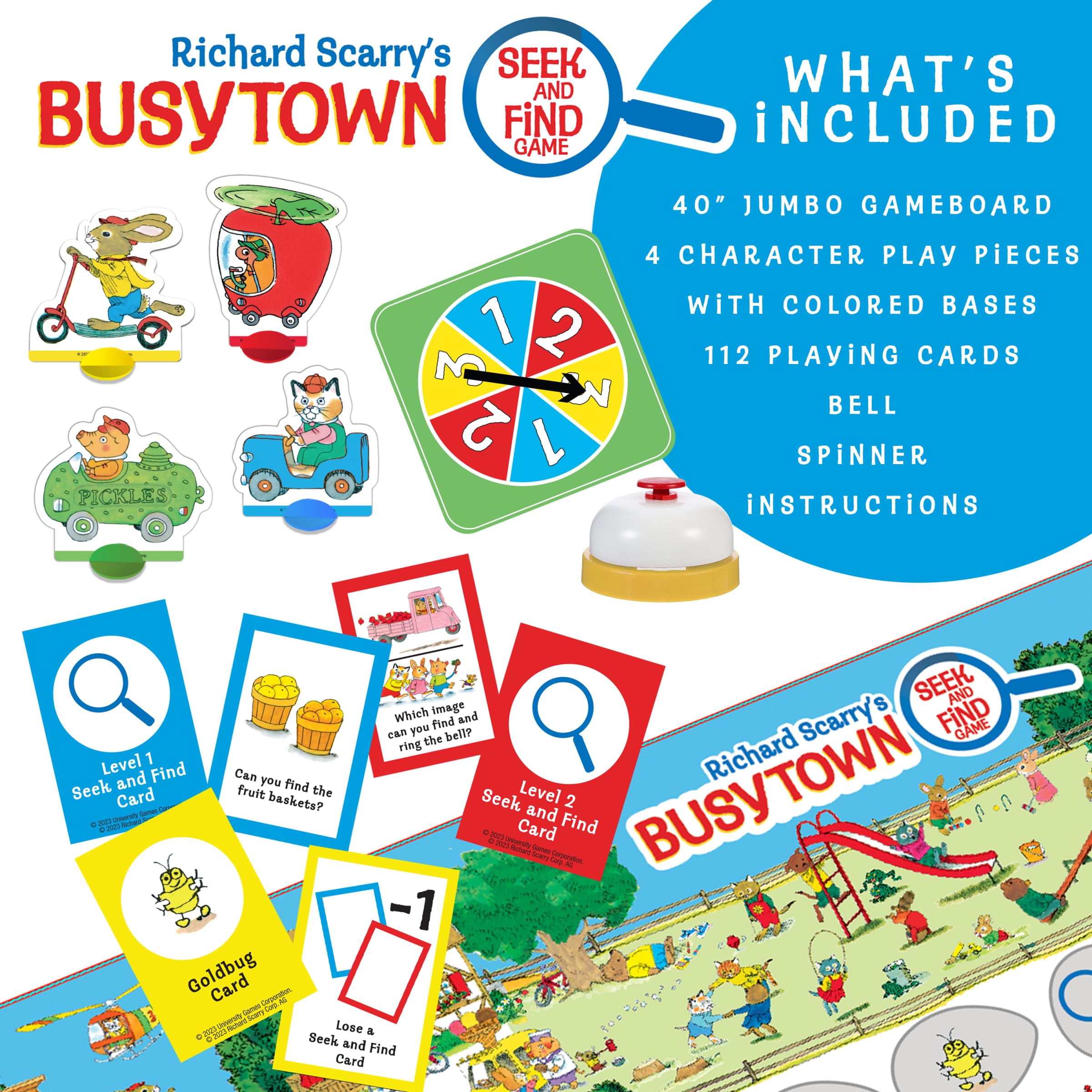 Briarpatch Busytown ding bell action signaling a found item