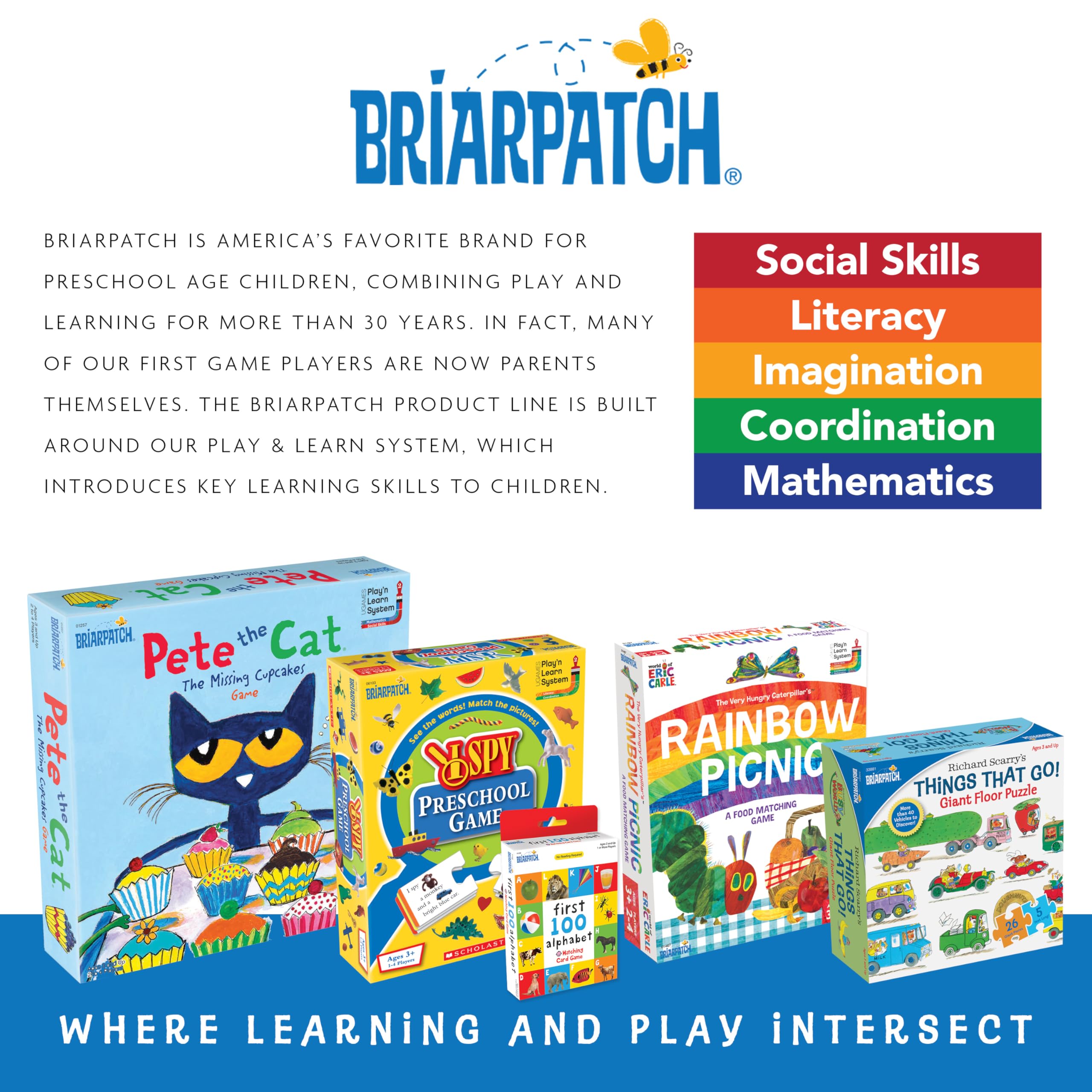 Briarpatch Busytown group play supports vocabulary and focus