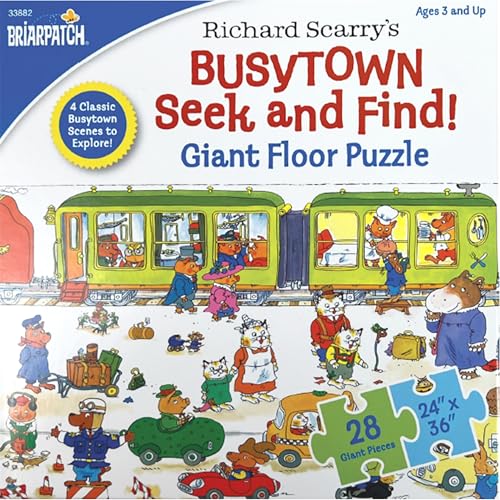 Briarpatch Richard Scarry Busytown puzzle birthday party scene promotes cooperative exploration