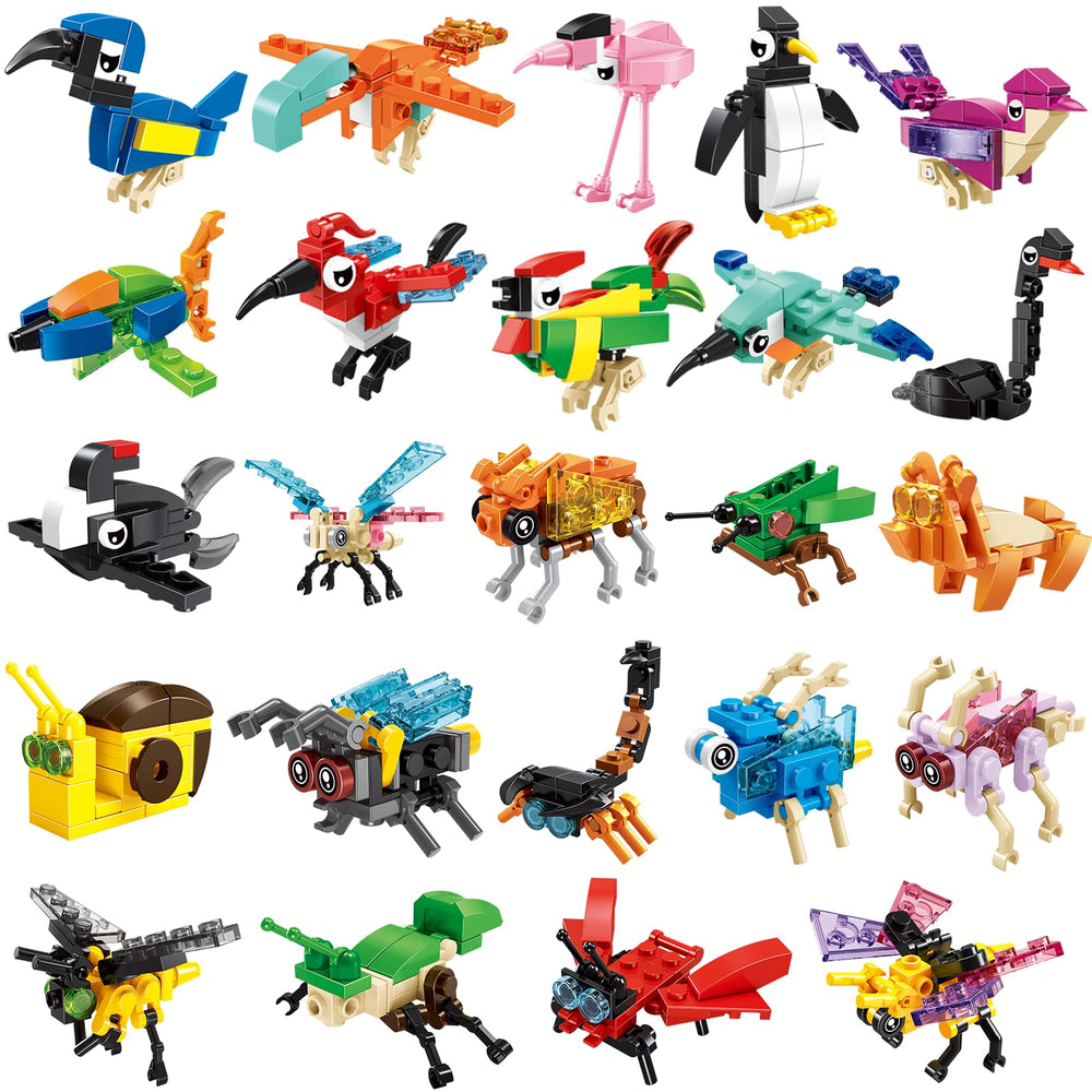 BRICHBROW animal building blocks pack shot for party favors and gifts