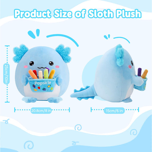 BRICHOEE axolotl plush with soft fabric, cozy and safe