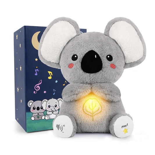 BRICHOEE breathing koala toy with moving ears offers soothing bedtime ritual