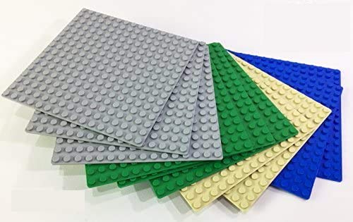 Brick Loot baseplates come in stackable packaging for organized storage