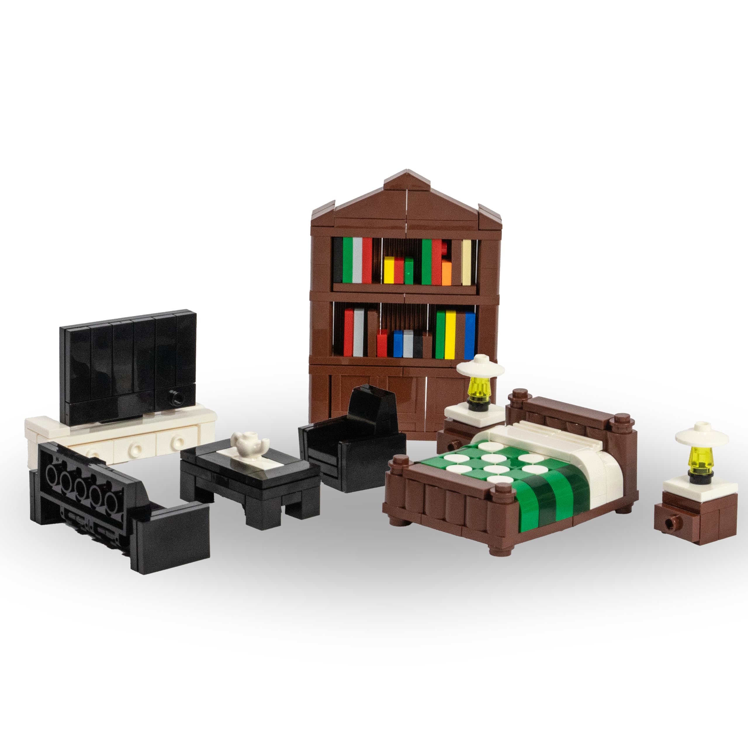Brick Loot sofa-detailed enhances minifigure city scenes with realistic seating.