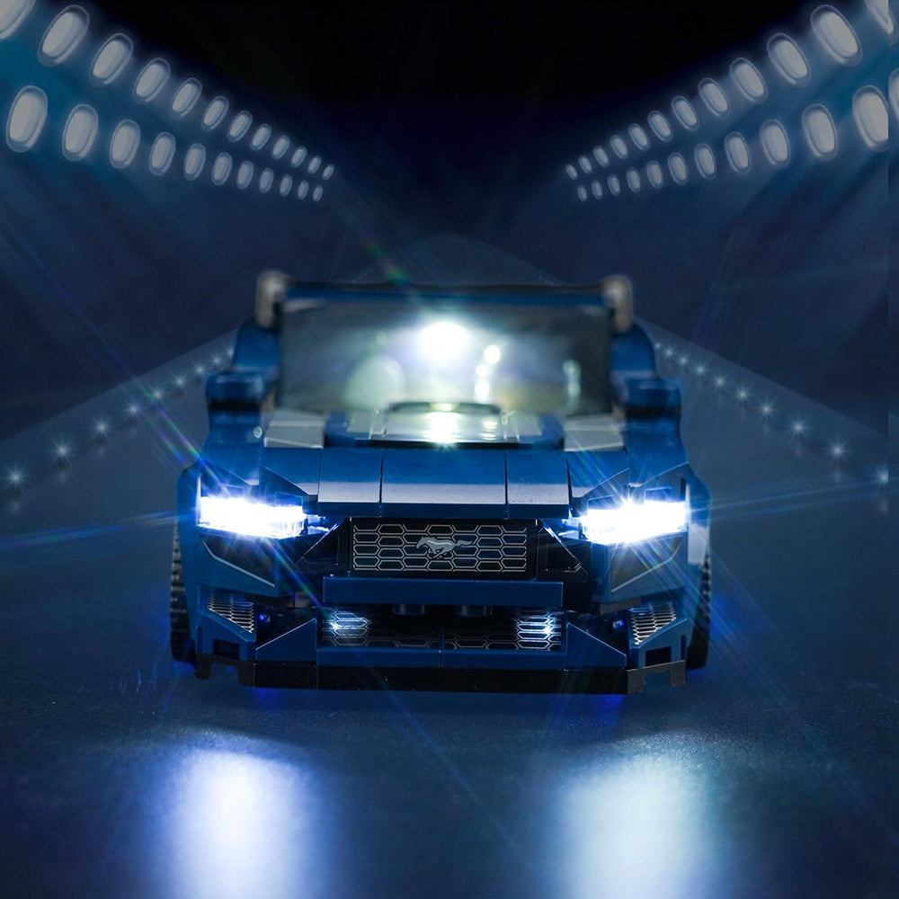 Great gift idea for LEGO Speed Champions fans who love illuminated displays.