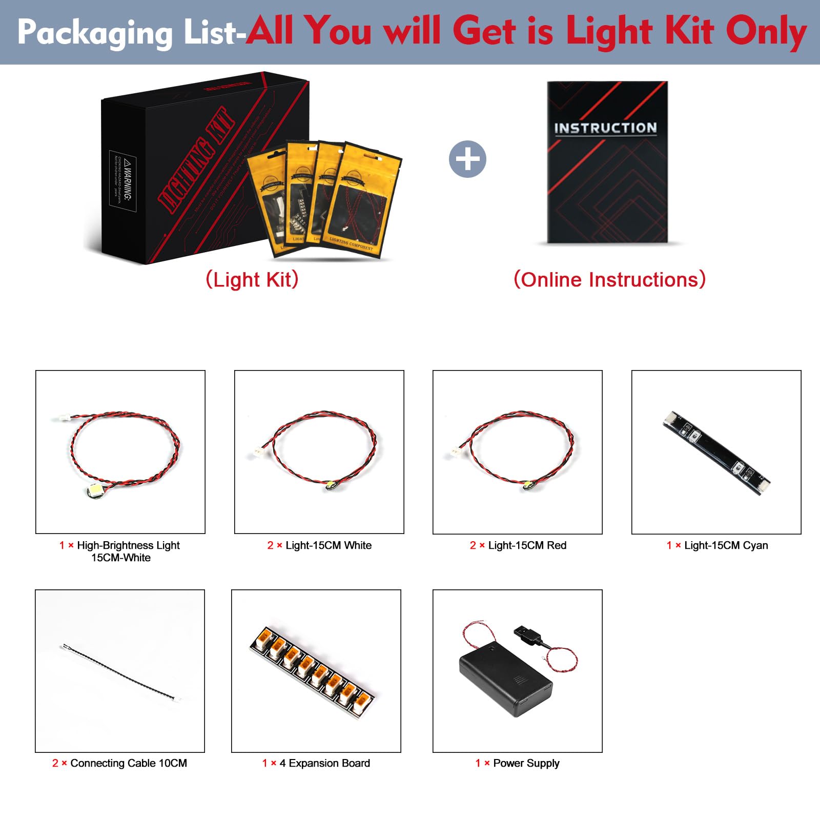 Step-by-step video guide helps you install the lighting kit with confidence.