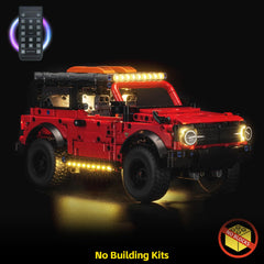 BrickBling LED Bronco wiring concealment keeps cables hidden for a clean display.