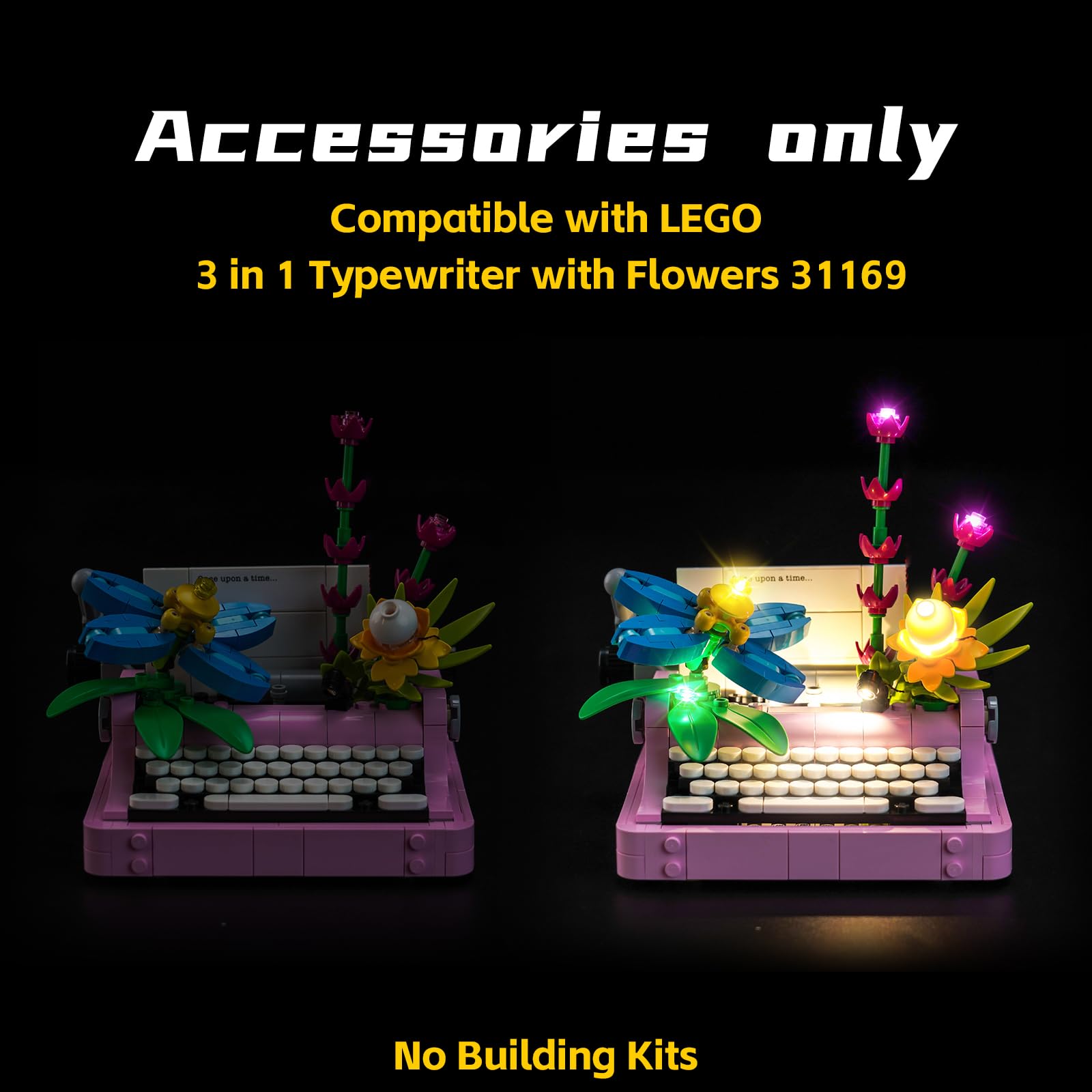 BrickBling LED light ABS plastic construction supports safe display