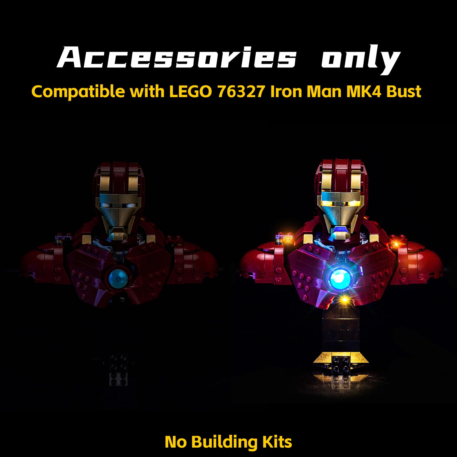 BrickBling LED light packaging reveals a ready-to-install kit for your Iron Man MK4