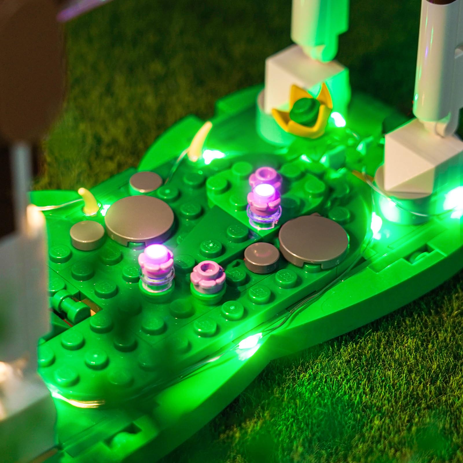 BrickBling LED light kit for LEGO 31166, installation video guides easy setup.