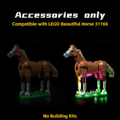 BrickBling LED light kit for LEGO 31166, packaging includes light unit only.