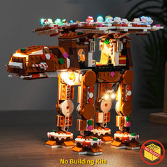 BrickBling LED kit for LEGO 40806 shows a festive, USB-powered glow.