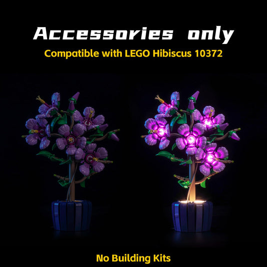 BrickBling light setup for Lego Hibiscus 10372 with USB power.