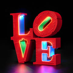 BrickBling LED light kit for Lego Love Sculpture assembly guide enhances setup