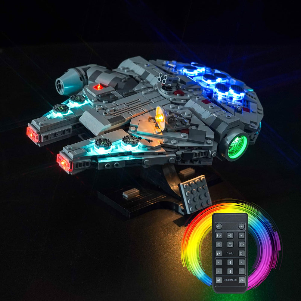 BrickBling LED light for Lego 75375 Millennium Falcon adds authentic illumination to display.