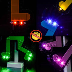 BrickBling LED lights keep cables tidy for clean dioramas or shelves.