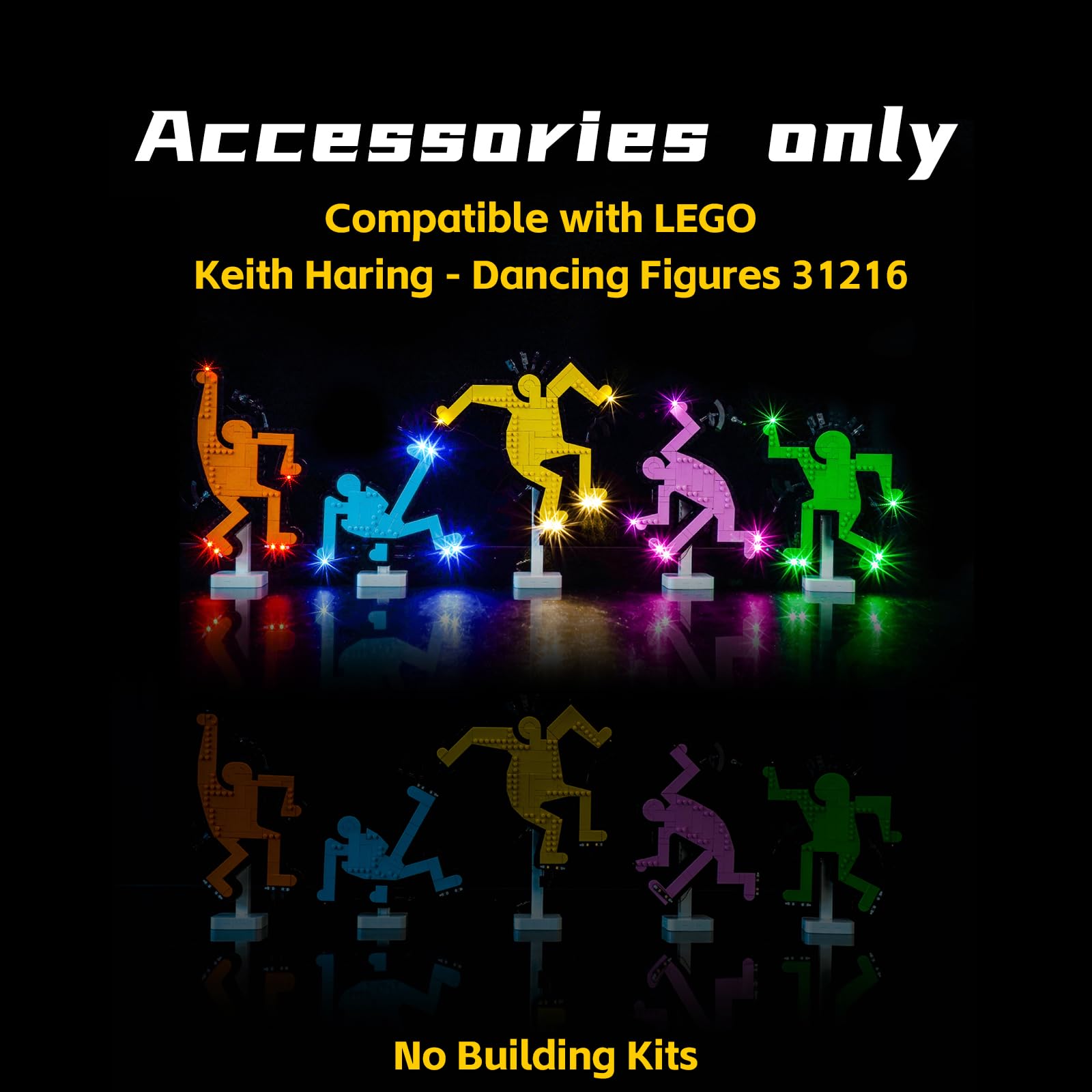 BrickBling LED lights powered by USB for easy, portable illumination.