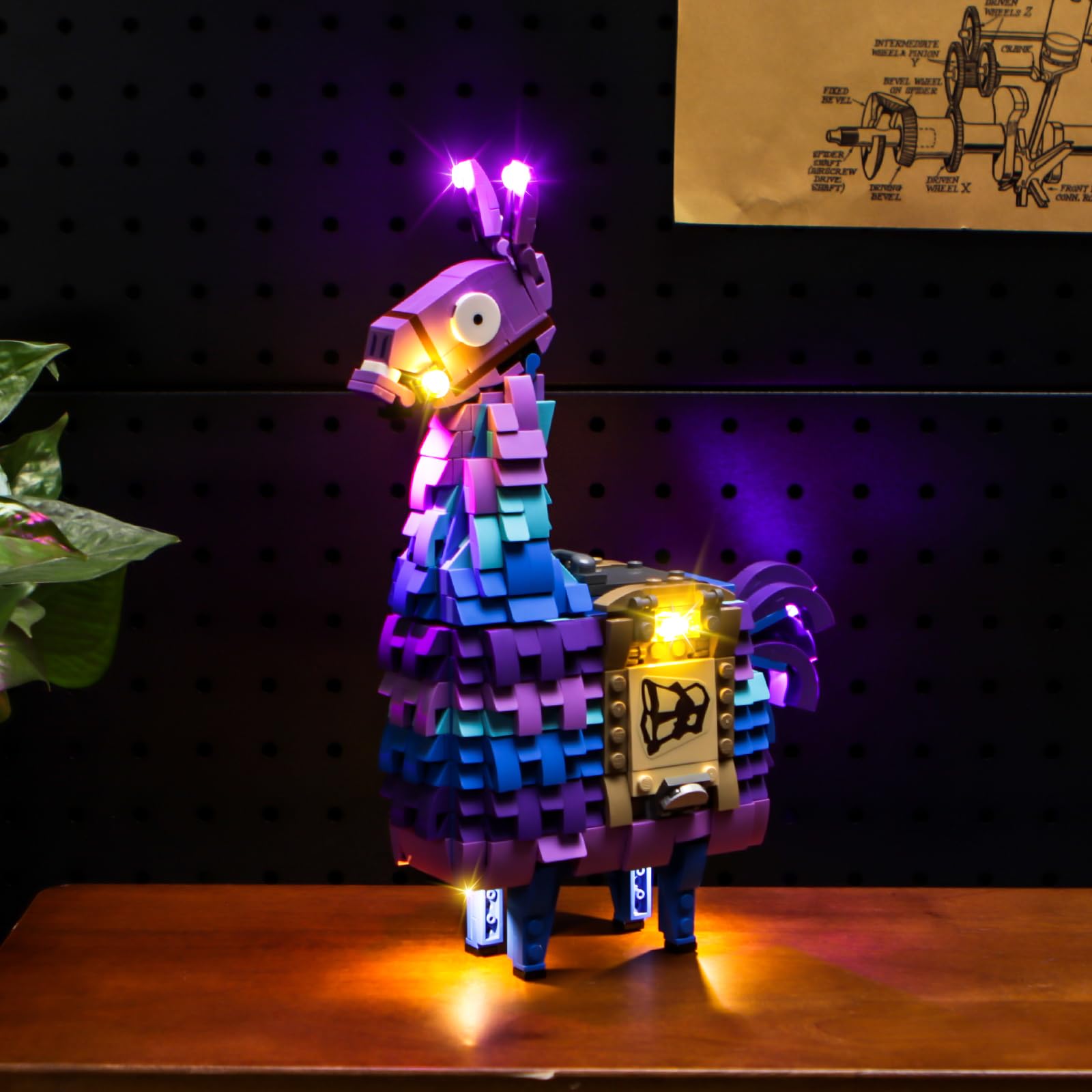 BrickBling lighting enhances display for home or office, ideal for collectors.
