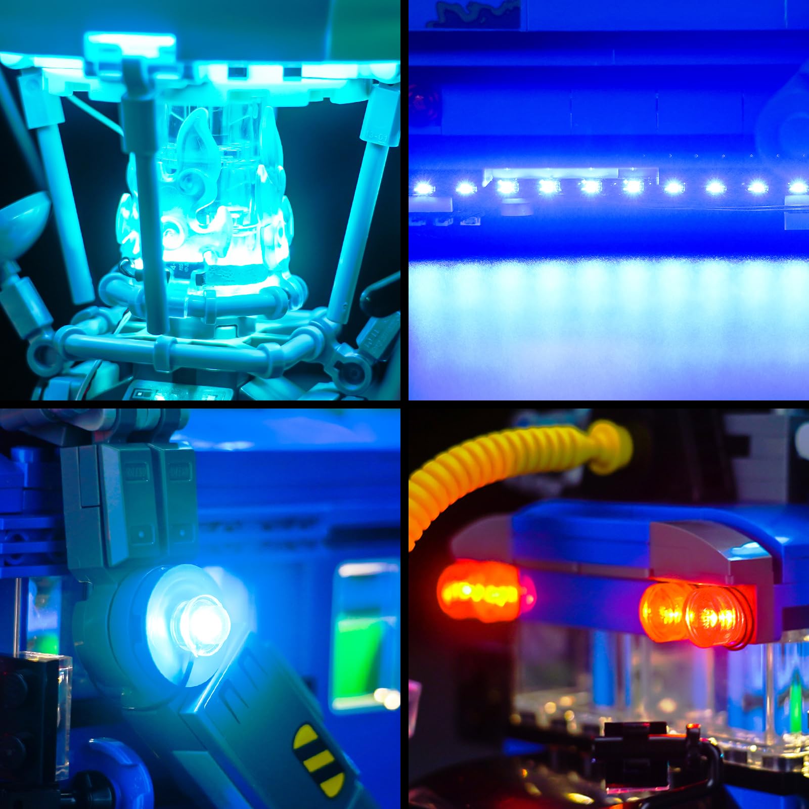 BrickBling lights up Lego 77073 Battle Bus for eye-catching home or office display.
