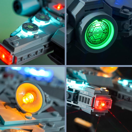 BrickBling LED kit powered by USB keeps installation clean and flexible.