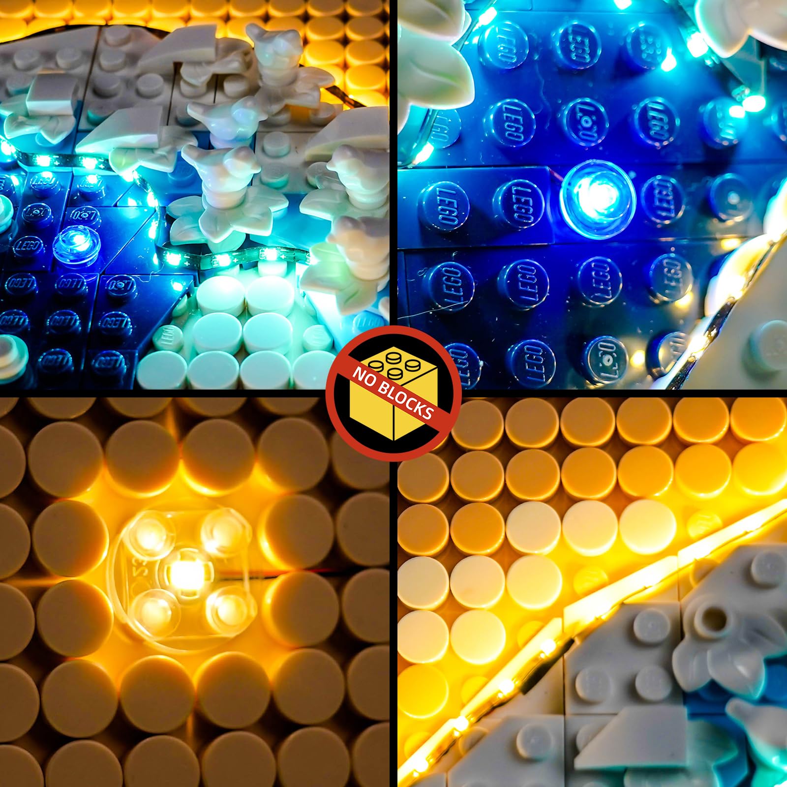 BrickBling near-invisible wiring enables clean, tidy installation.